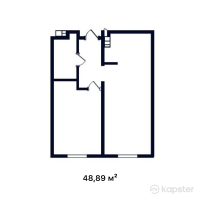 ЖК Atlant — 1-ком 48,9 м² (от 14 911 450 тг)