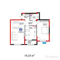 ЖК Lifetown — 2-ком 75,2 м² (null)