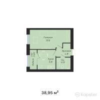 ЖК BAIMURA — 1-ком 39 м² (от 16 436 900 тг)