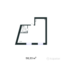 ЖК GAKKU — 2-ком 58,3 м² (от 31 206 550 тг)