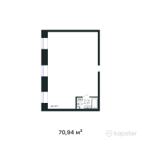 ЖК GAKKU — 2-ком 70,9 м² (от 37 952 900 тг)