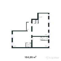 ЖК GAKKU — 4-ком 184,9 м² (от 98 900 100 тг)