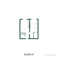 ЖК 4 Seasons — 2-ком 63,9 м² (null)