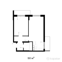 ЖК Elaman — 2-ком 50 м² (от 25 250 000 тг)
