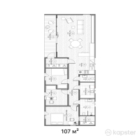 Эко-поселок Barn Ville — 4-ком 107 м² (от 64 984 310 тг)