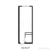 ЖК Altyn Ai — 1-ком 35,2 м² (от 13 896 100 тг)