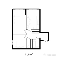 ЖК Altyn Ai — 2-ком 71,8 м² (от 28 361 000 тг)