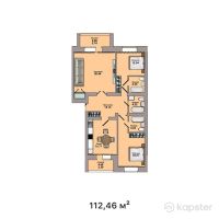 ЖК Lumiere — 3-ком 112,5 м² (от 48 357 800 тг)
