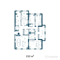 ЖК Riverside — 5-ком 232 м² (от 106 720 000 тг)