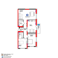 ЖК 4YOU Shymkent — 3-ком 105,6 м² (от 50 678 400 тг)
