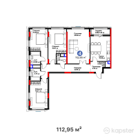 ЖК Darmen — 4-ком 113 м² (от 57 717 450 тг)