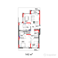 ЖК El Monte — 3-ком 142 м² (от 231 460 000 тг)