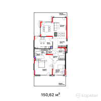ЖК El Monte — 3-ком 150,6 м² (от 245 510 600 тг)