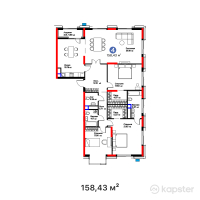 ЖК GreenLine. 4YOU — 4-ком 158,4 м² (от 104 563 800 тг)
