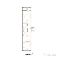 ЖК Neo Park — 2-ком 49,9 м² (от 29 940 000 тг)