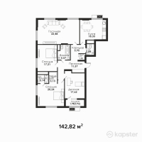 ЖК Sensata Plaza — 4-ком 142,8 м² (от 82 764 190 тг)