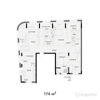 КД Lavander — 5-ком 174 м² (от 95 700 000 тг)