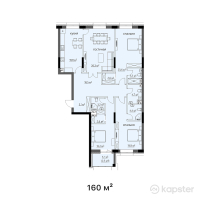 ЖК Vincenti — 4-ком 160 м² (от 81 600 000 тг)