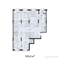 ЖК Vincenti — 5-ком 193,6 м² (от 98 736 000 тг)