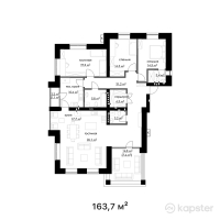 КД Hayat — 4-ком 163,7 м² (от 52 384 000 тг)