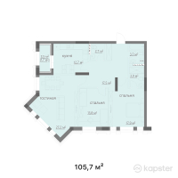 КД Metropole — 3-ком 105,7 м² (от 68 705 000 тг)