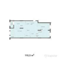 КД Metropole — 3-ком 110,5 м² (от 66 300 000 тг)