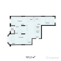 КД Metropole — 3-ком 131,2 м² (от 78 720 000 тг)