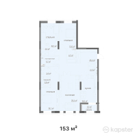 КД Metropole — 4-ком 153 м² (от 87 210 000 тг)
