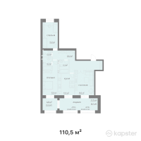 КД Park Ville — 3-ком 110,5 м² (от 40 885 000 тг)