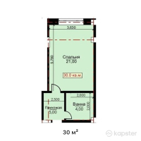 ЖК Dostyq 1 — 1-ком 30 м² (от 10 800 000 тг)