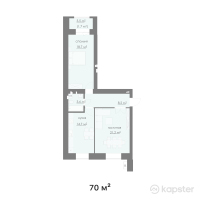 ЖК Орбита — 2-ком 70 м² (от 17 500 000 тг)