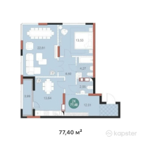 ЖК Mangilik Park — 2-ком 77,4 м² (от 43 344 000 тг)