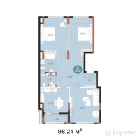 ЖК Mangilik Park — 3-ком 98,2 м² (от 55 014 400 тг)