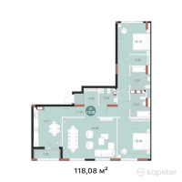 ЖК Mangilik Park — 3-ком 118,1 м² (от 66 124 800 тг)