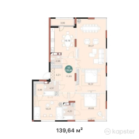 ЖК Mangilik Park — 4-ком 139,6 м² (от 78 198 400 тг)