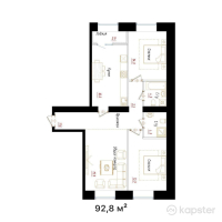 ЖК ATAMEKEN — 3-ком 92,8 м² (от 47 320 112 тг)