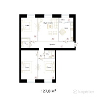 ЖК ATAMEKEN — 4-ком 127,8 м² (от 65 167 137 тг)