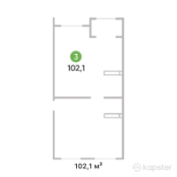ЖК Vertex Garden — 3-ком 102,1 м² (от 76 575 000 тг)