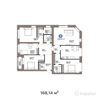 ЖК GreenLine. Verda — 5-ком 168,1 м² (от 116 352 880 тг)
