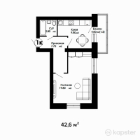 ЖК Satty Jol — 1-ком 42,6 м² (от 17 040 000 тг)