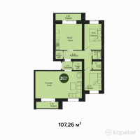 ЖК Koktobe Hills — 3-ком 107,3 м² (null)