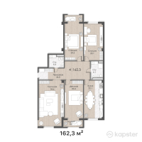 ЖК Central Park — 4-ком 162,3 м² (от 61 674 000 тг)