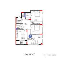 ЖК Nexpo Aura — 3-ком 106,4 м² (от 96 796 700 тг)