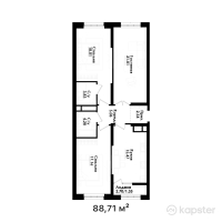 ЖК Berekeli — 3-ком 88,7 м² (от 48 346 950 тг)