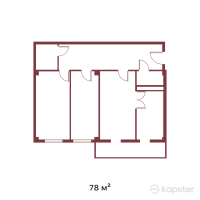 ЖК Qaratau — 3-ком 78 м² (от 23 088 000 тг)