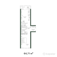 ЖК Prime Park — 2-ком 64,7 м² (null)