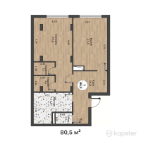ЖК Asyl Park — 1-ком 80,5 м² (от 30 590 000 тг)