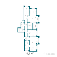 ЖК Austria — 4-ком 179,9 м² (от 106 860 600 тг)