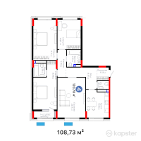 ЖК Arena Style — 4-ком 120,8 м² (от 60 061 479 тг)