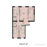 ЖК ALAKOL — 4-ком 124,3 м² (от 42 624 610 тг)